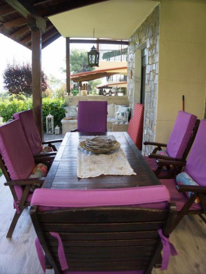Amazing Villa With Views Sea In Paliouri Exterior foto